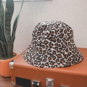 Reversible Cheetah Print Bucket Hat